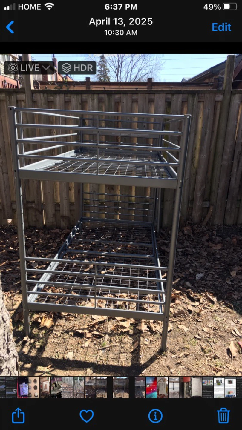 Metal Bunk Bed Frame
