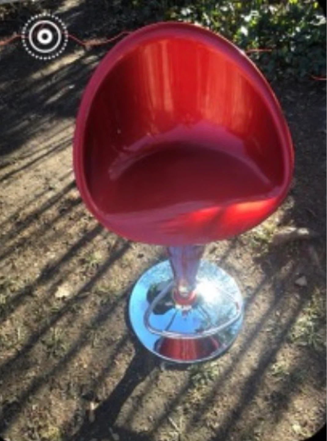 Red modern bar stool