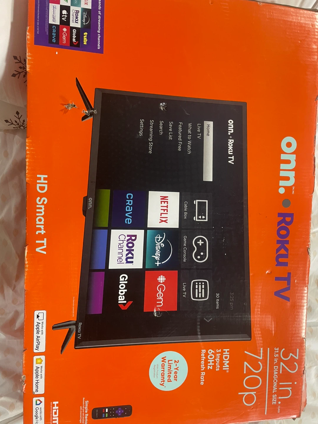 onn. 32" FHD 1080p Roku Smart TV - photo 2