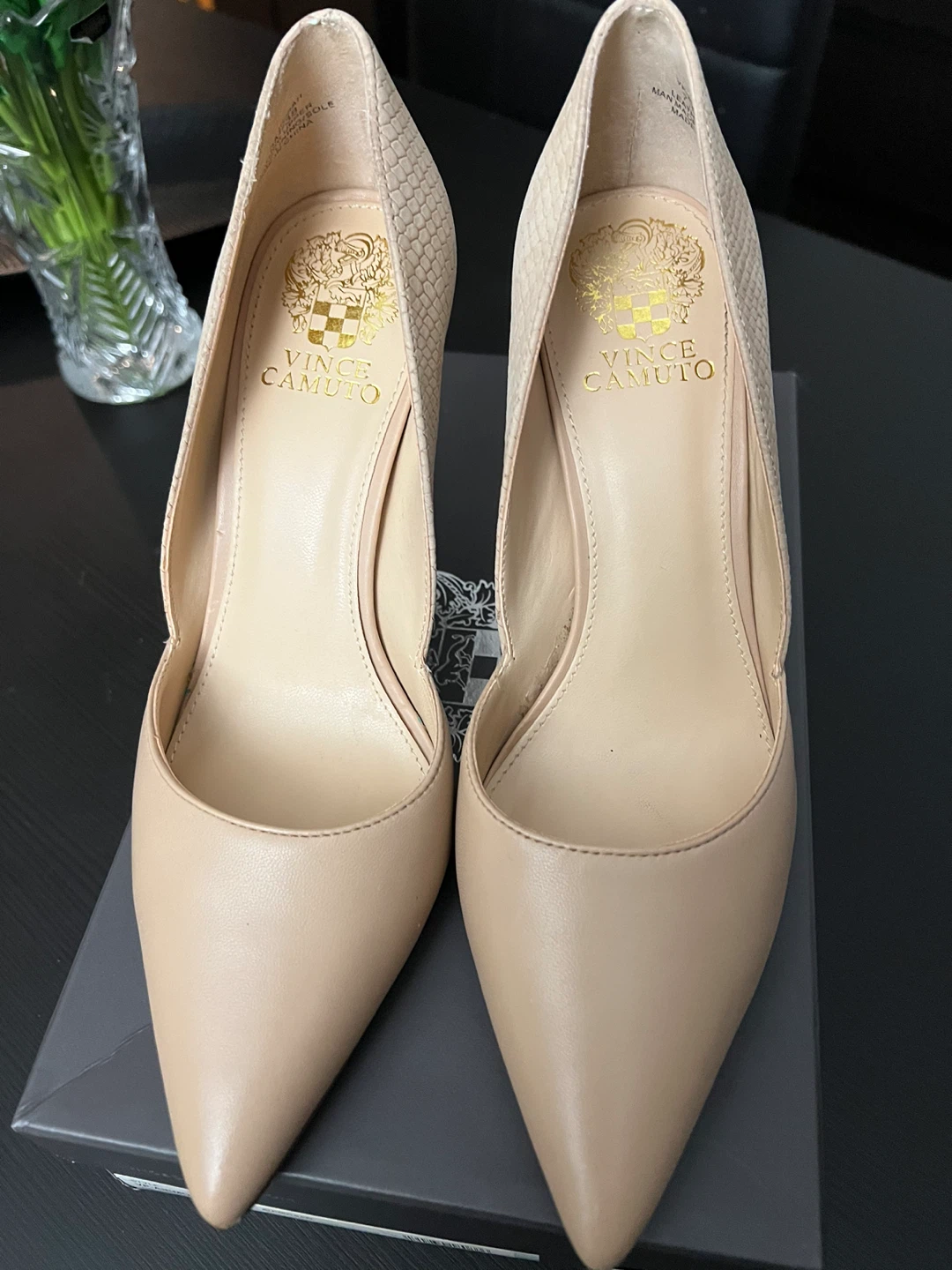 Vince Camuto Women's Beige D'Orsay Pumps