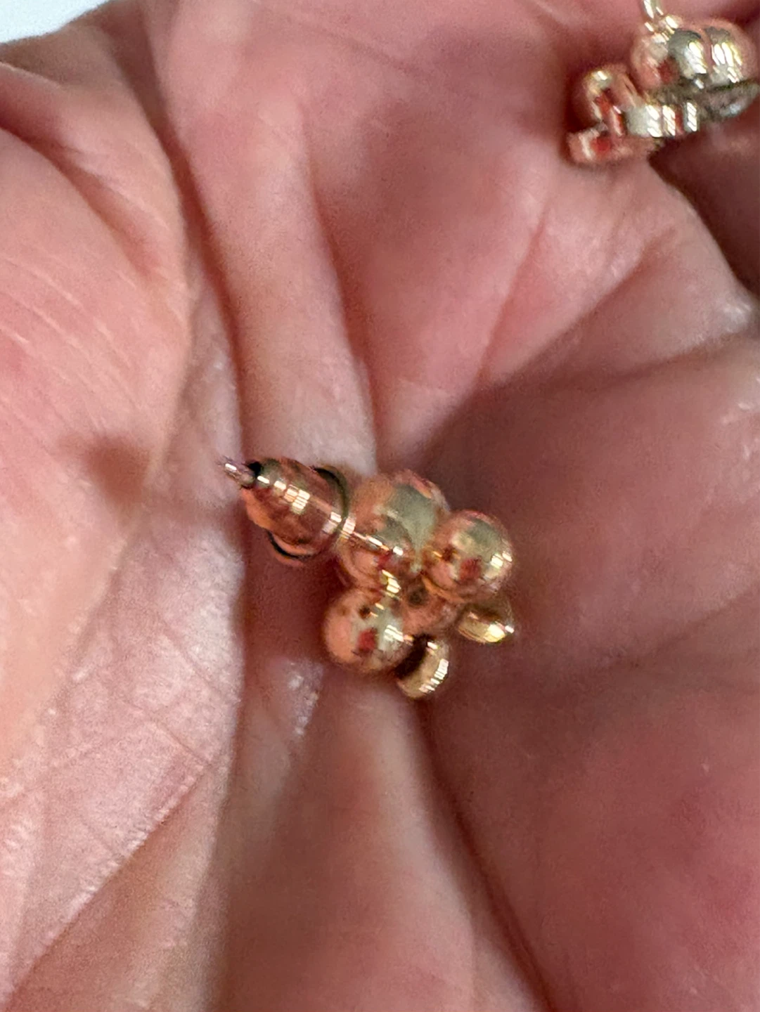 Boucles d'oreilles Mickey  doré - photo 3