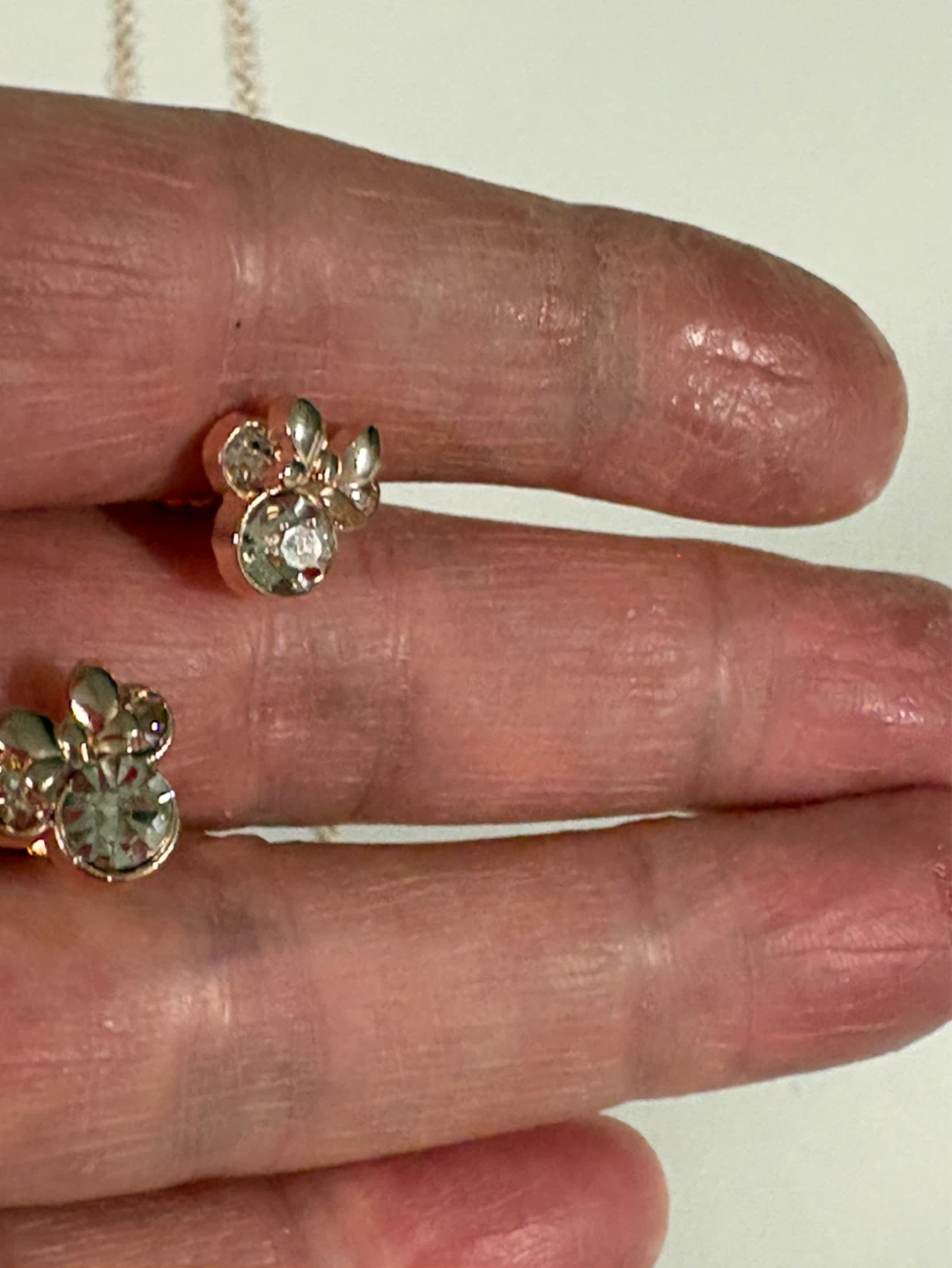 Boucles d'oreilles Mickey  doré - photo 2