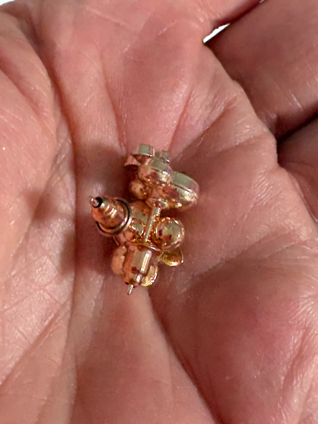 Boucles d'oreilles Mickey  doré - photo 4