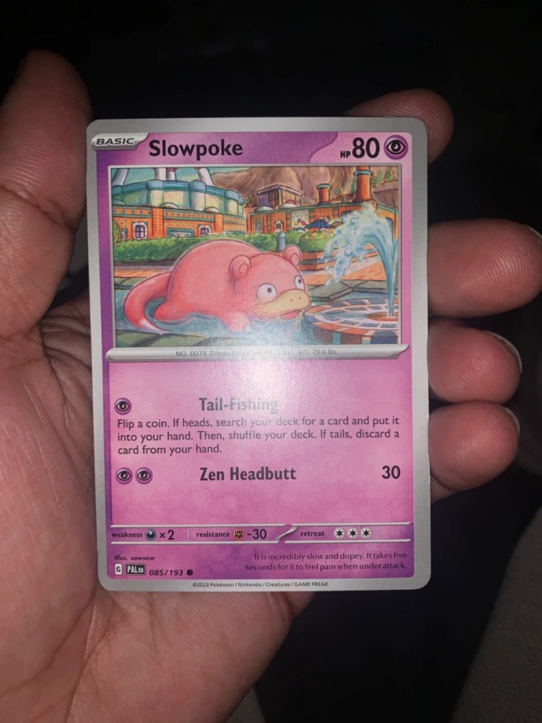 Pokémon Slowpoke Card 085/193