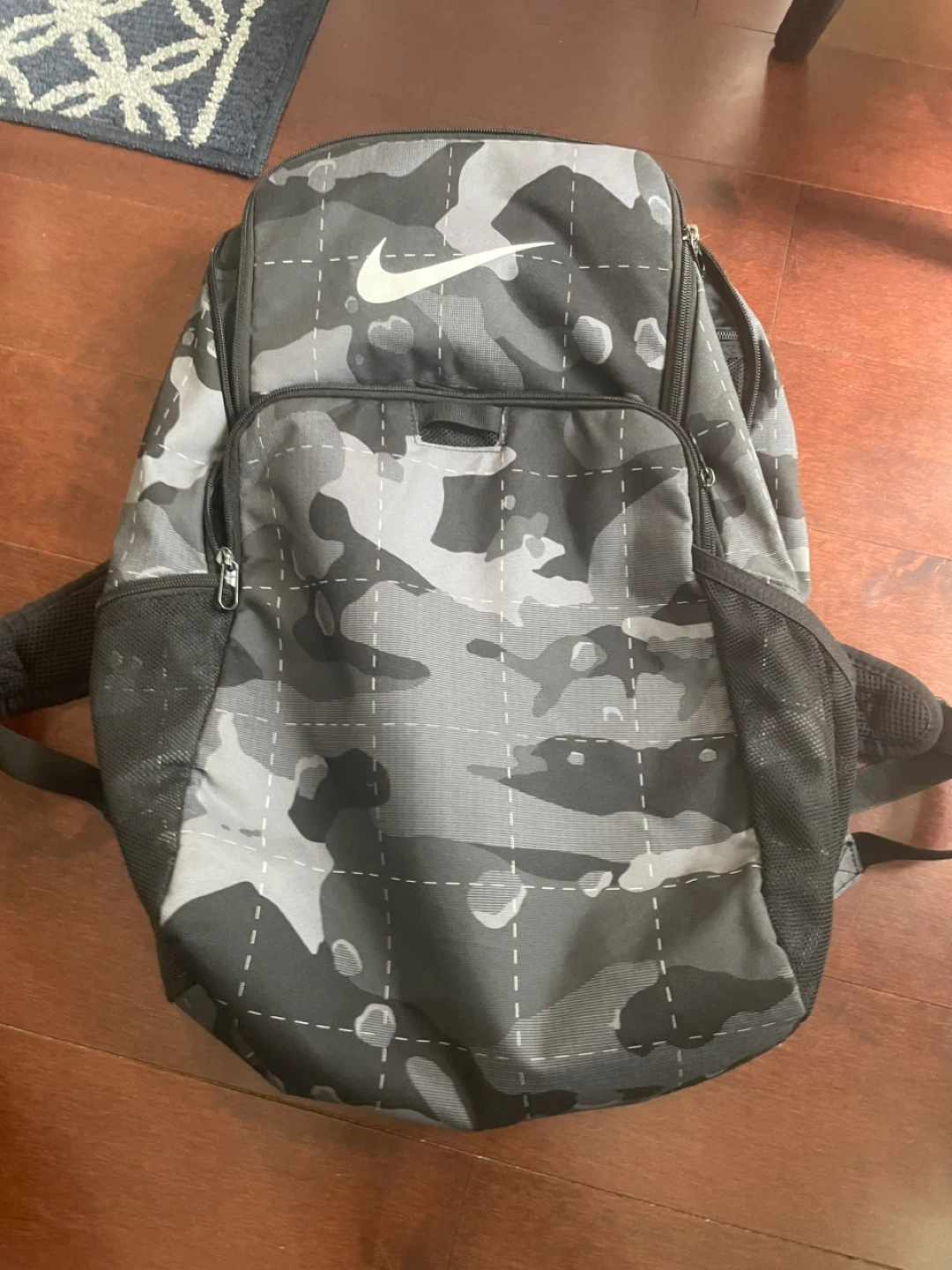 Nike Brasilia Backpack - Iron Grey Camo (9/10 Condition)