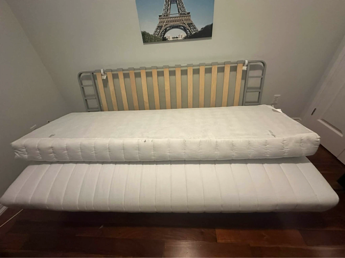 White Metal Bed Frame - photo 4