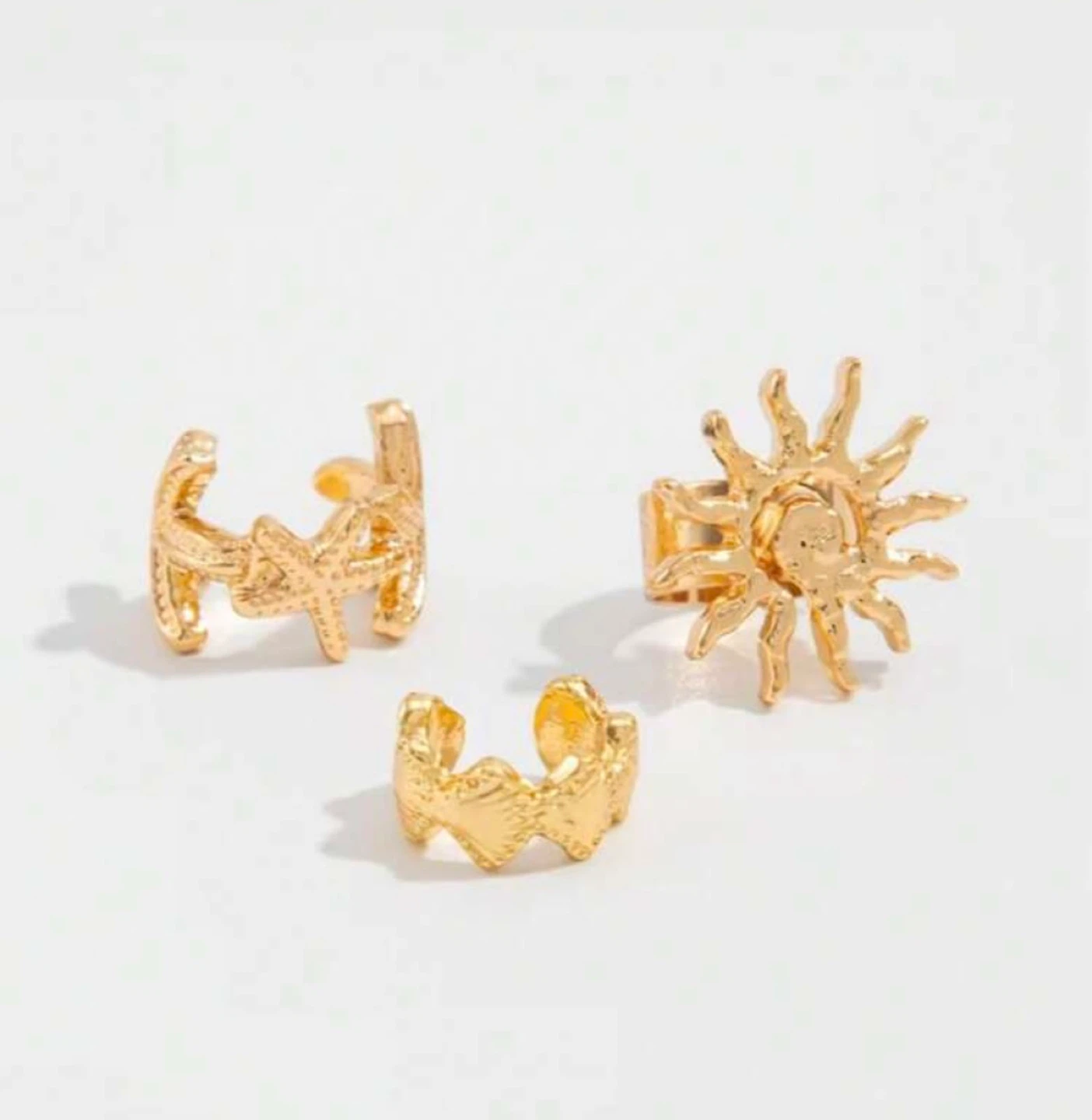 Gold ocean ear cuff set - photo 4
