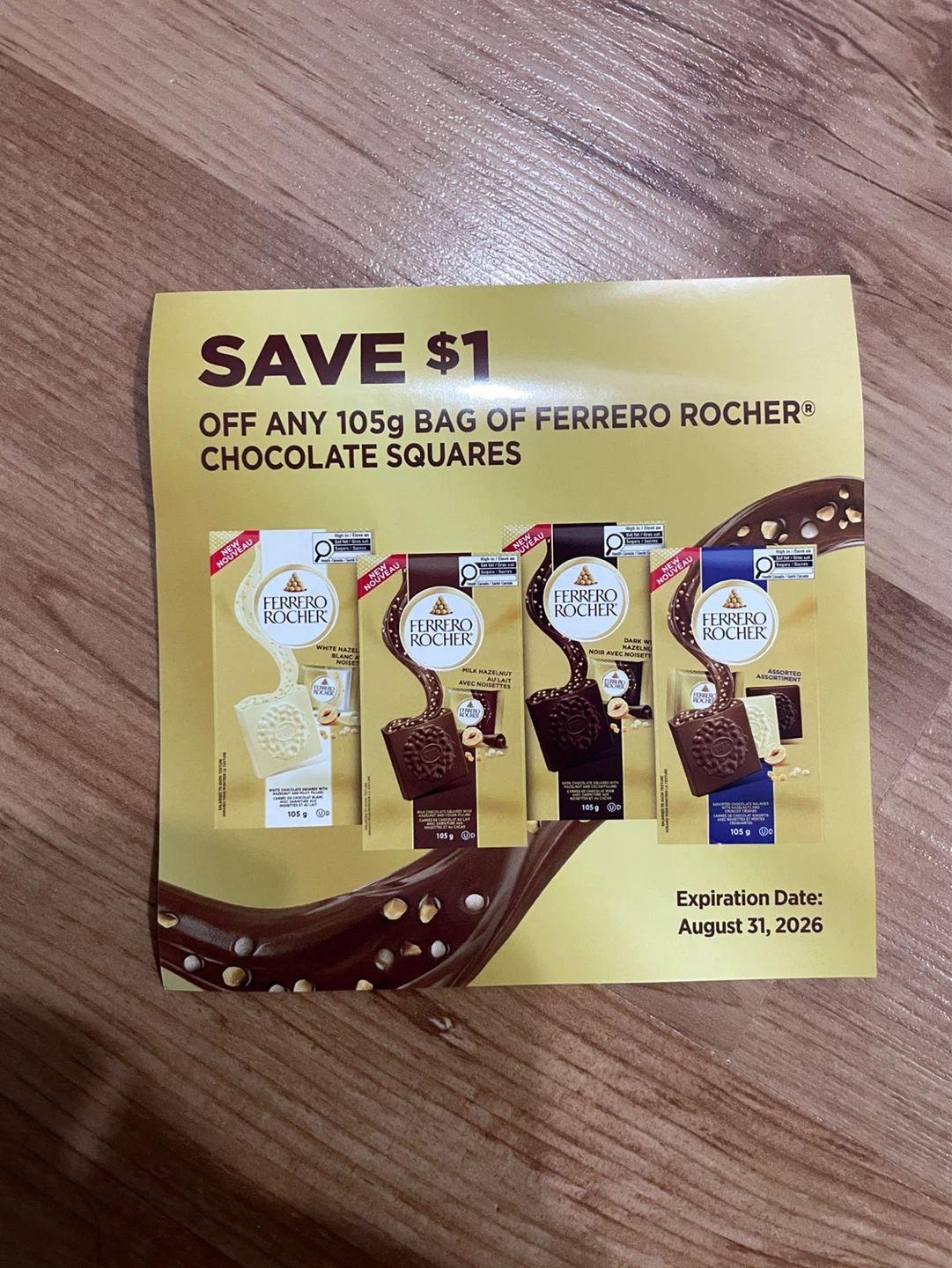 Ferrero rocher $1 off coupon