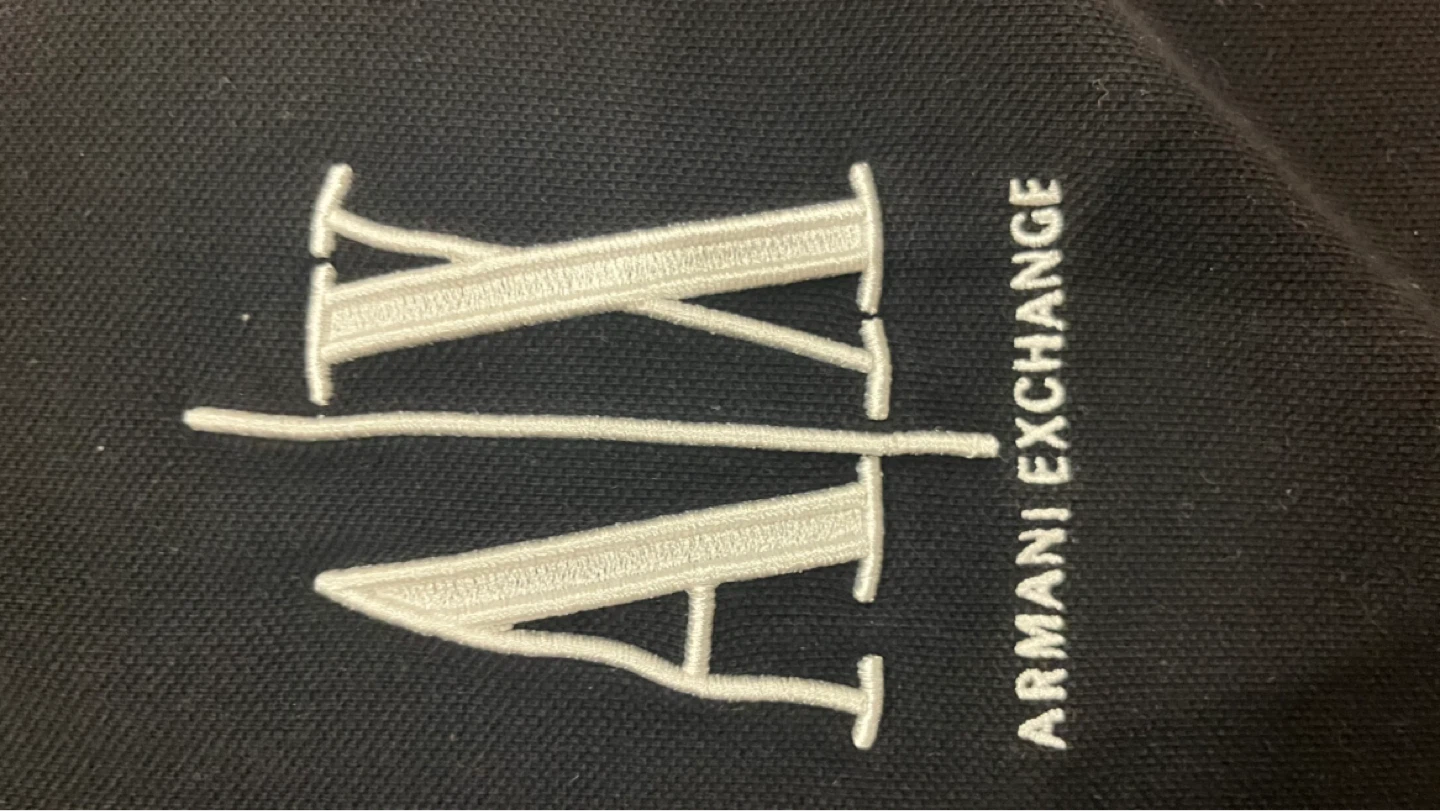 Armani Exchange AX Black Polo Shirt - Size M - photo 3