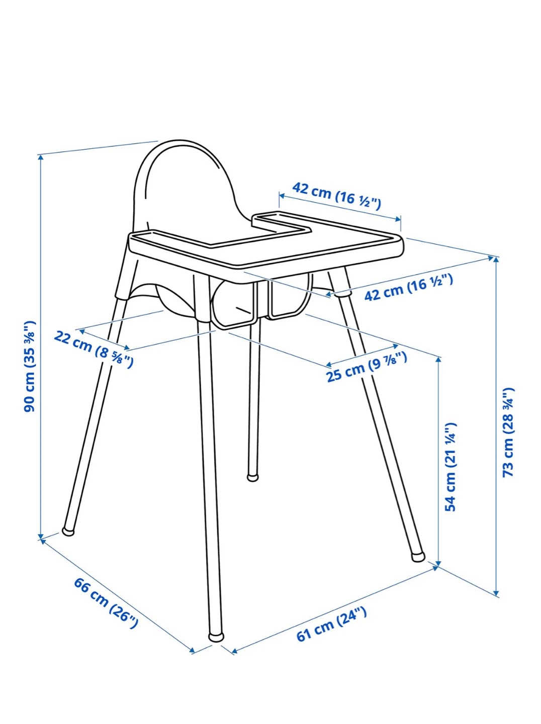 IKEA High Chair with Tray and Harness - photo 3