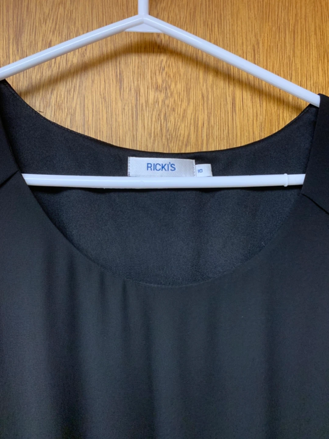 Black RICKI'S Sleeveless Pleated Dress - Size 10 - photo 3