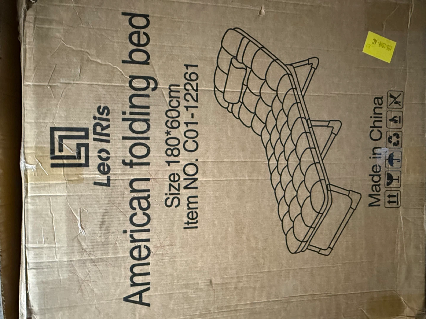 New in Box Folding Bed