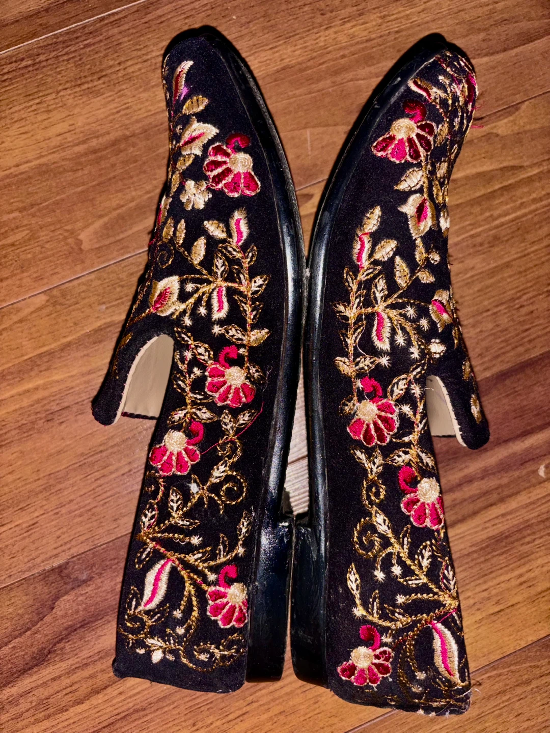 P.K. Hand Made Embroidered Loafers - Black - photo 3