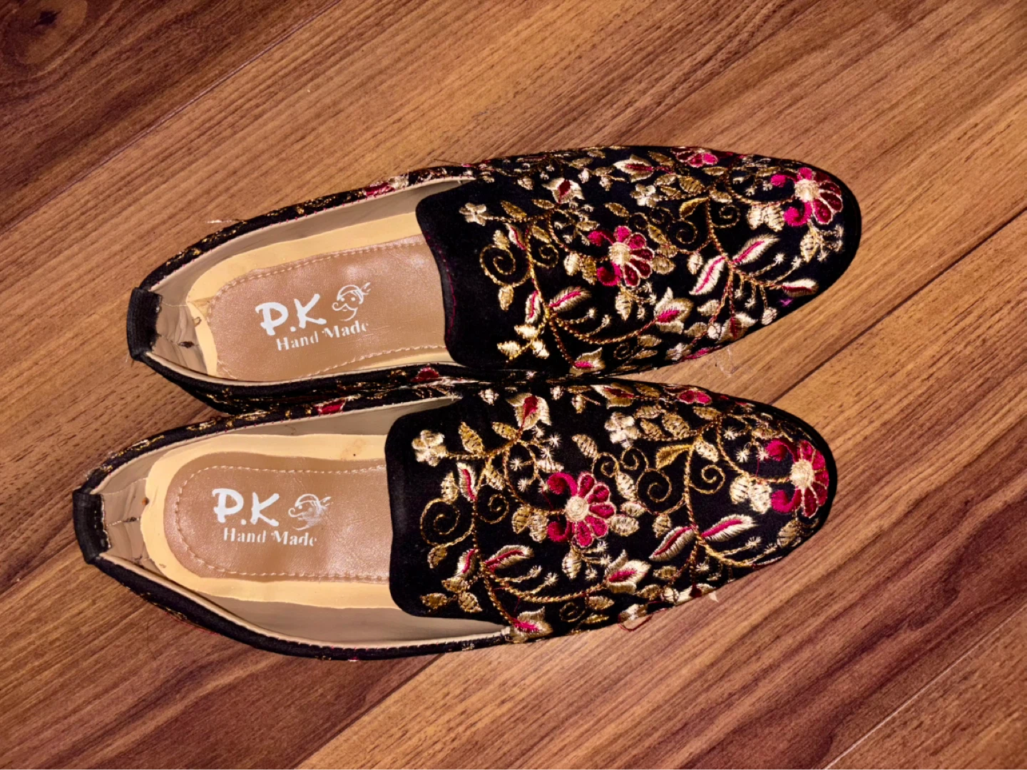 P.K. Hand Made Embroidered Loafers - Black - photo 2