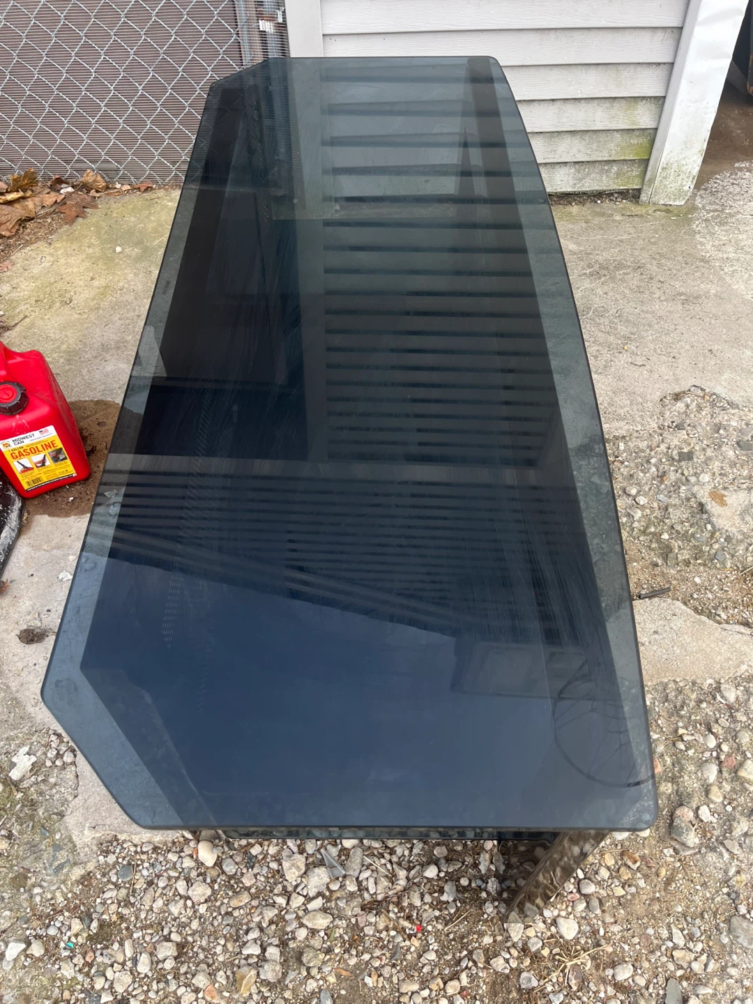 Black Glass TV Stand - photo 2