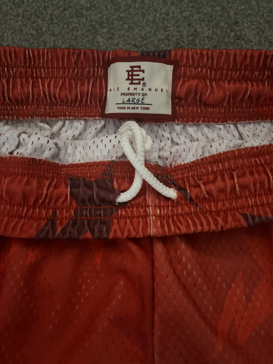 Eric Emanuel Red Basketball Shorts - photo 2