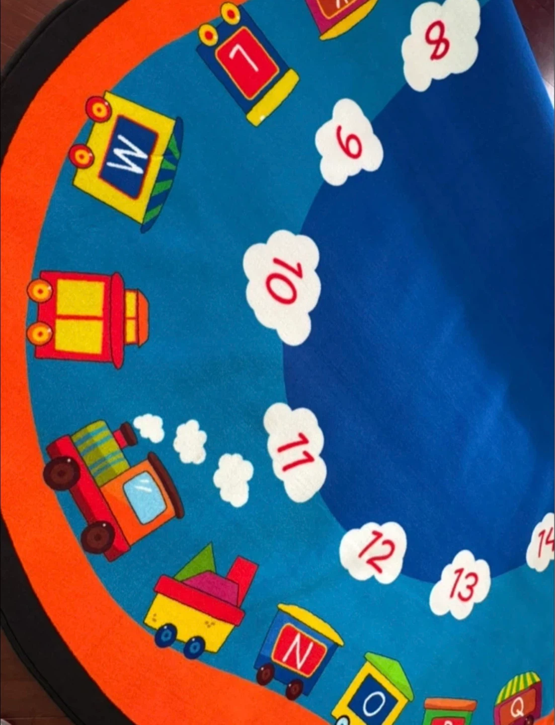 Sealed!XL Oval Kids Rug 8x14 ft WASHABLE NONSLIP! - photo 4