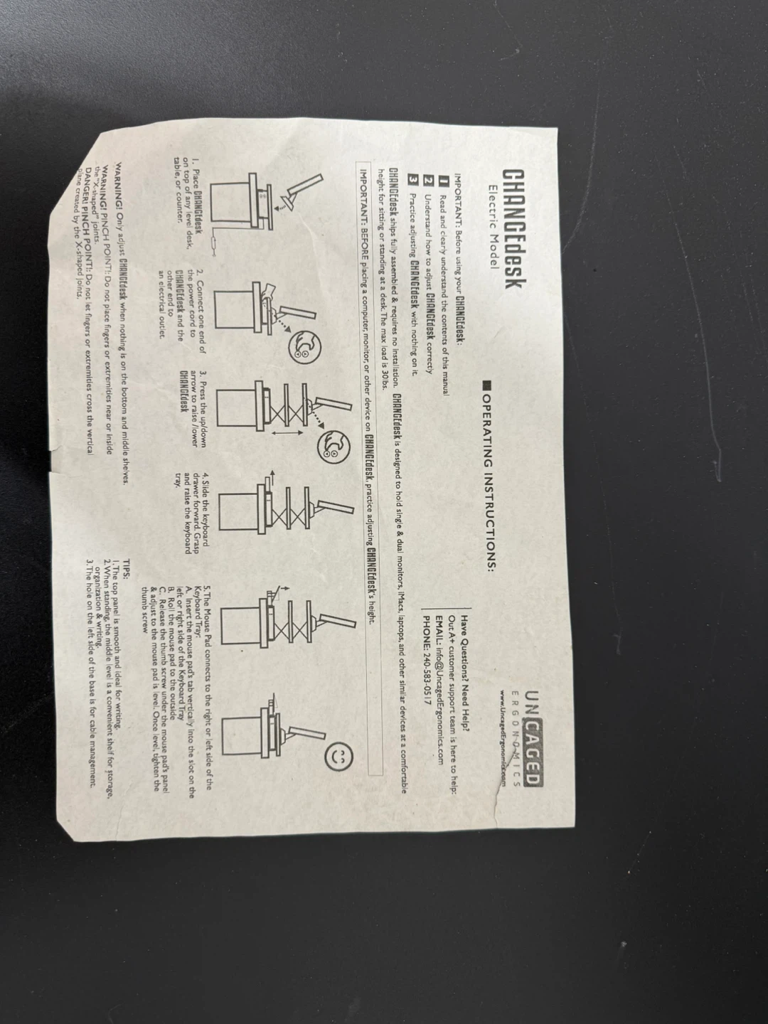 Uncaged Ergonomics Electric Desk Converter - photo 2