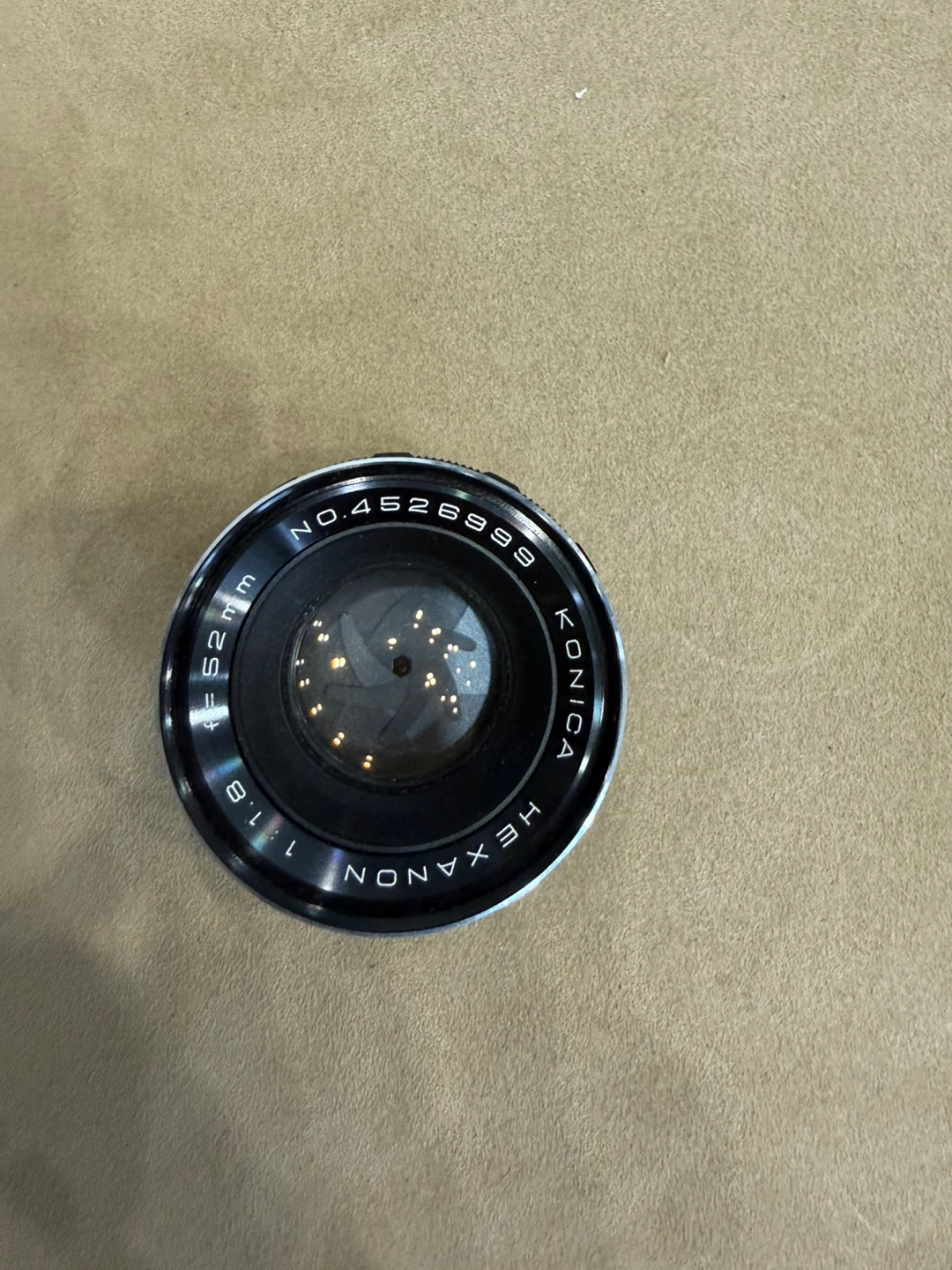 Konica Hexanon AR 52mm f/1.8 Lens
