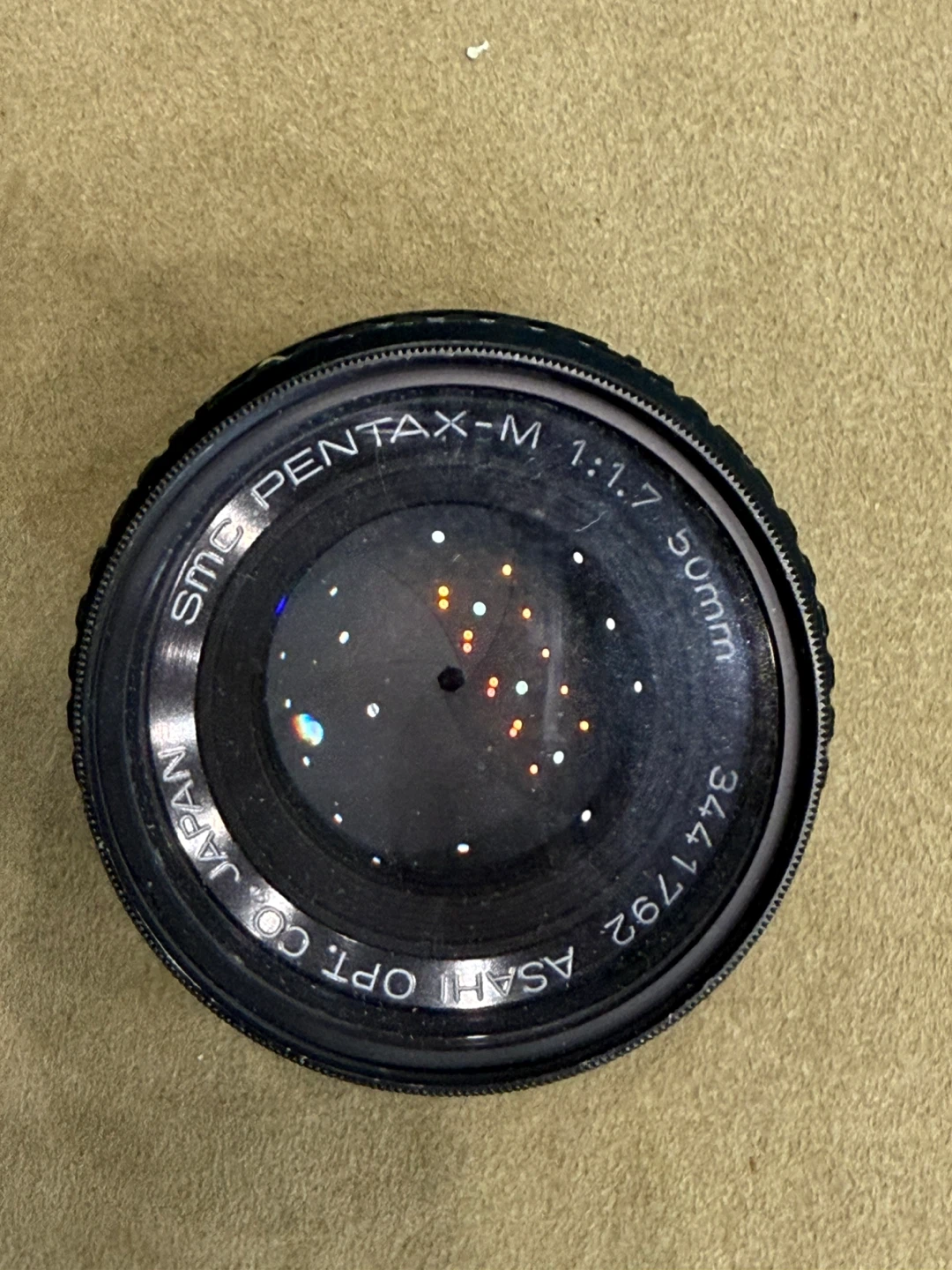 Pentax SMC M 50mm f/1.7 Lens with Hoya 49mm Skylight Filter