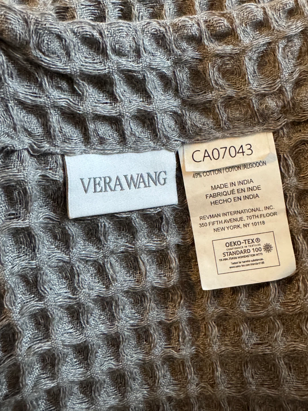 Vera Wang Waffle Knit Shower Curtain - photo 2