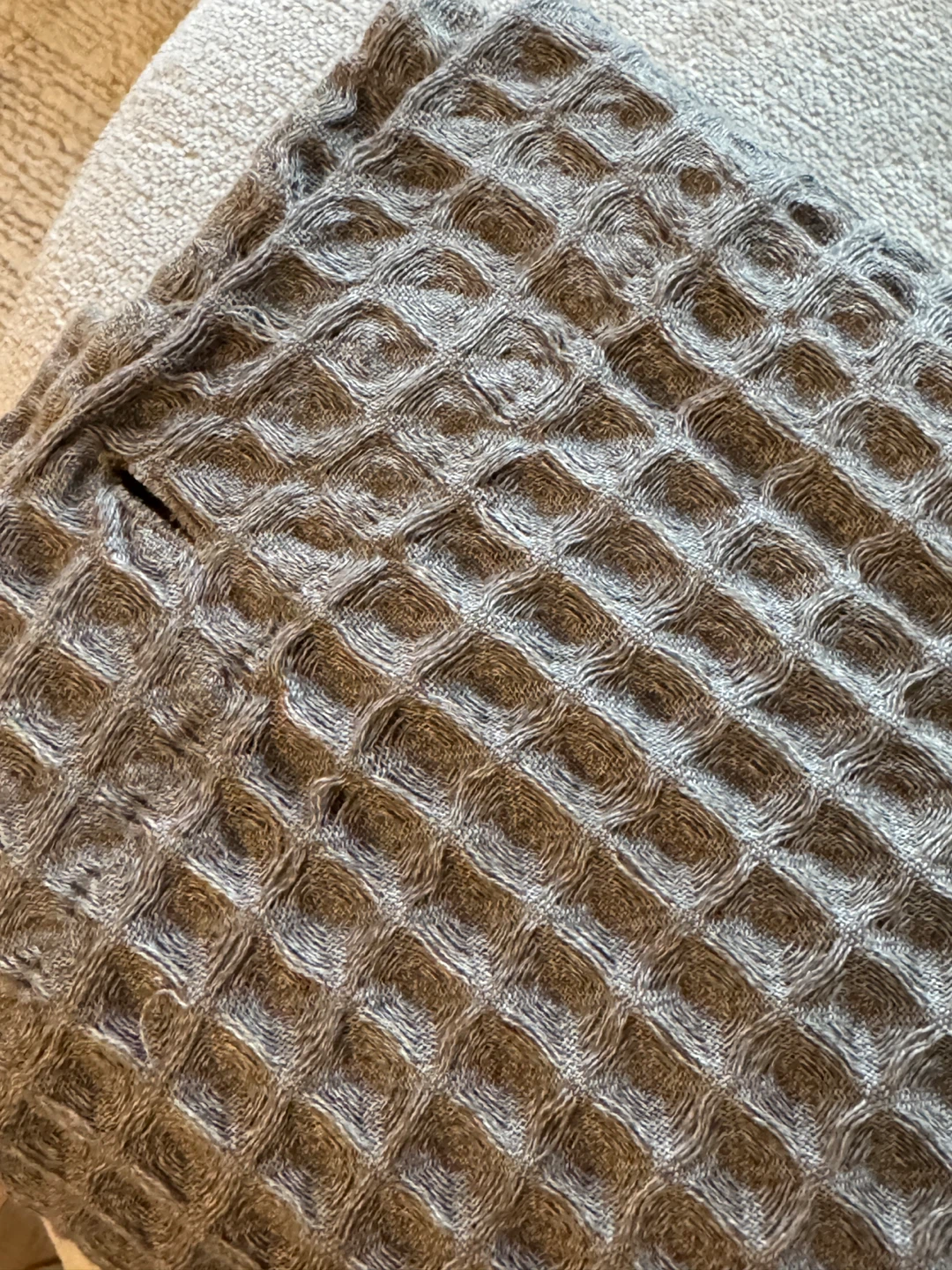 Vera Wang Waffle Knit Shower Curtain