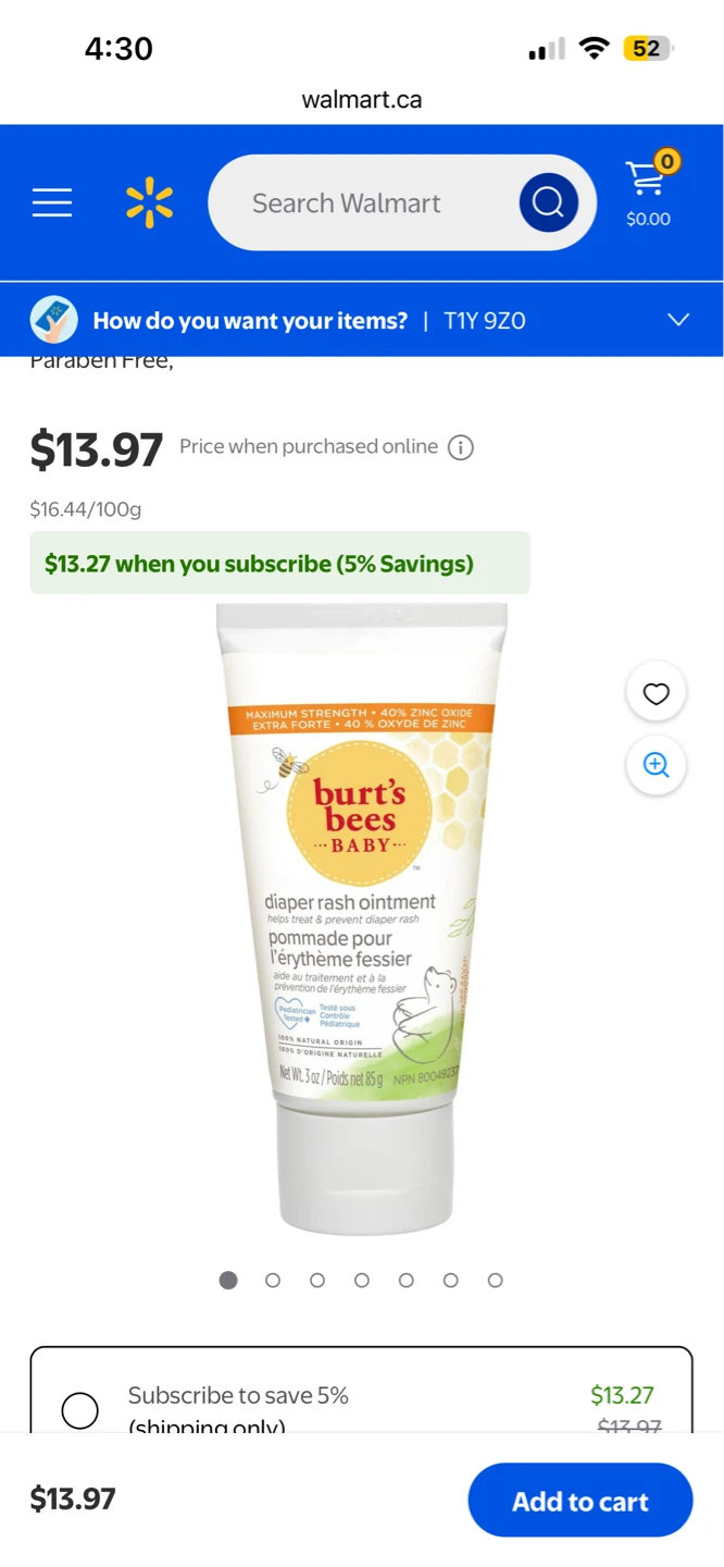 Burt's Bees Baby Diaper Rash Ointment