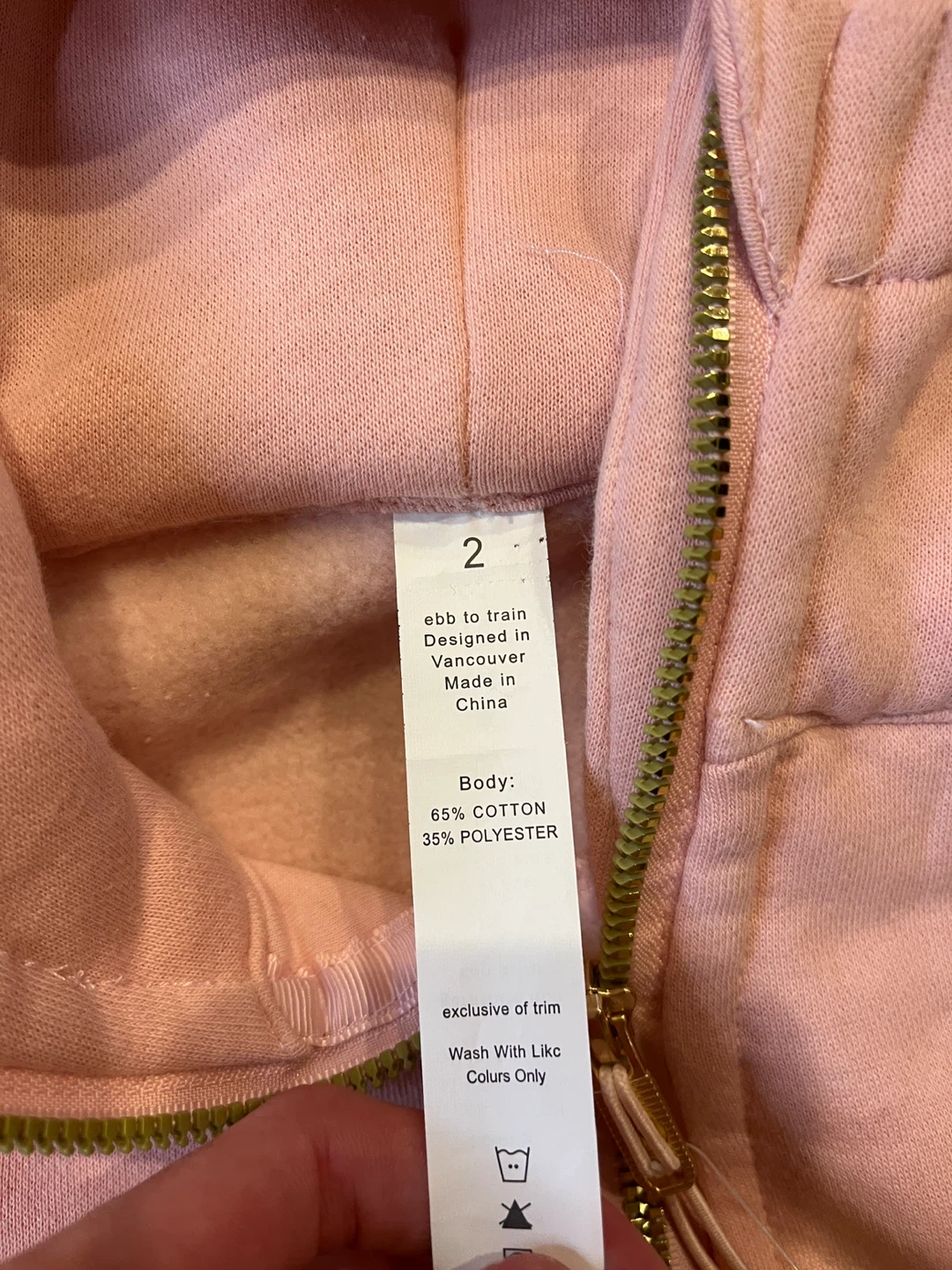 Lululemon Pink Zip-Up Hoodie - Size 2 - photo 3