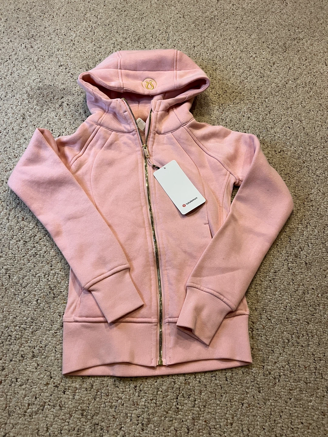 Lululemon Pink Zip-Up Hoodie - Size 2
