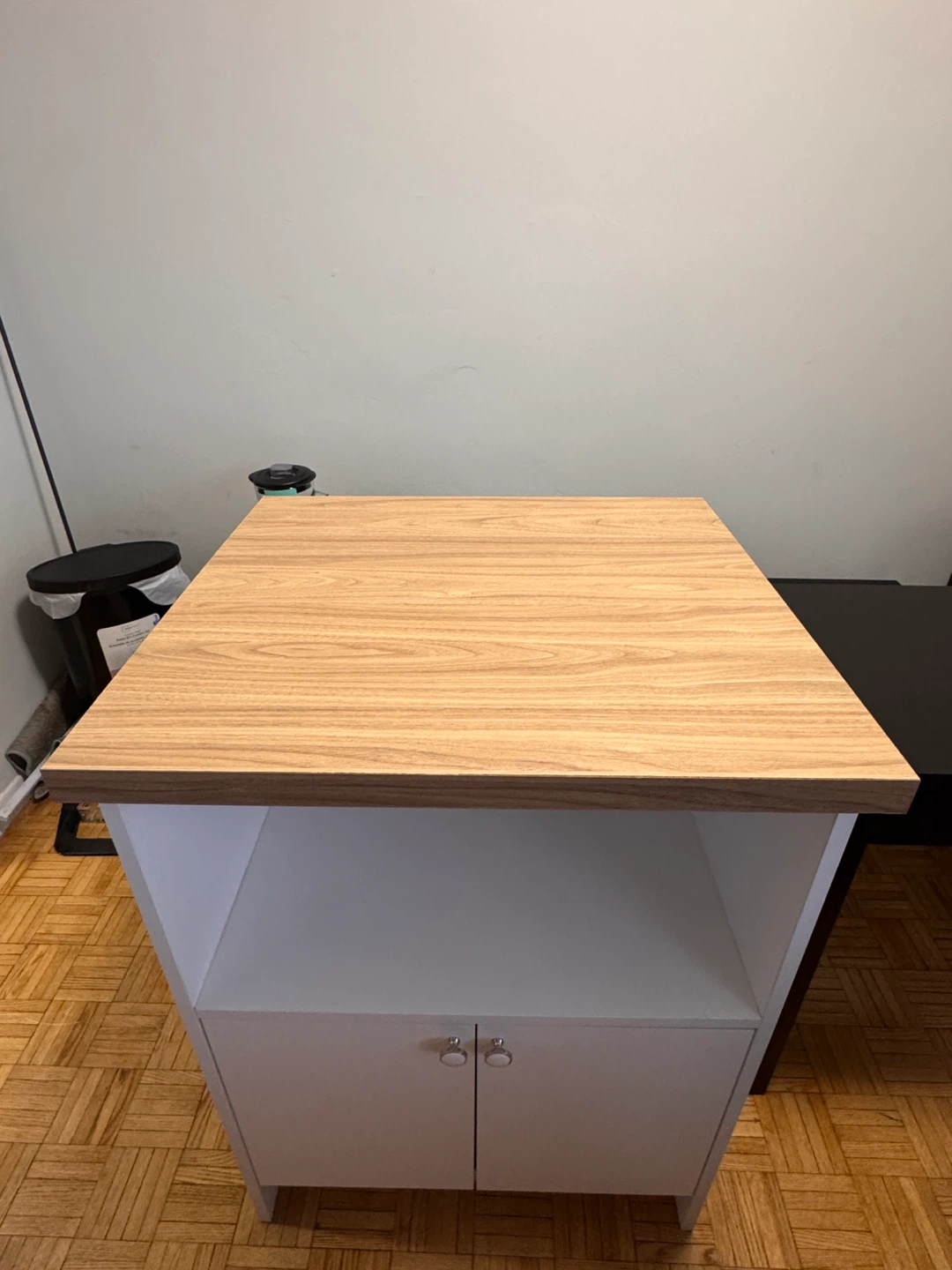 Kitchen Microwave Stand with Storage Cabinet - photo 3