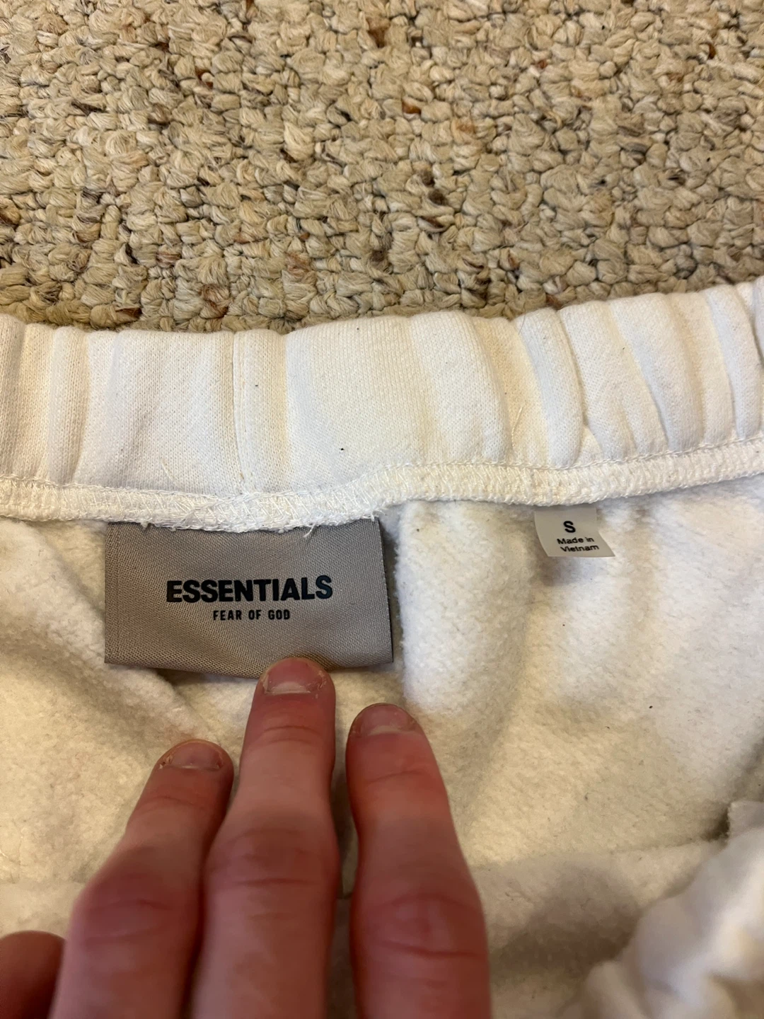 Fear of God Essentials WhiteShorts - photo 3