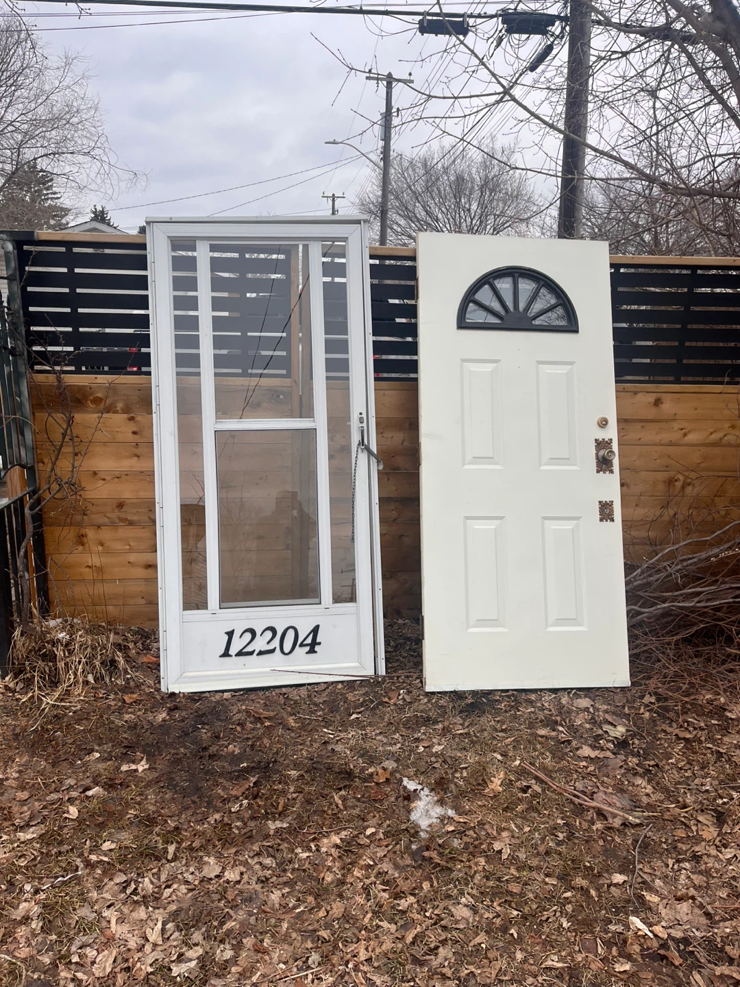 Exterior door and screen door