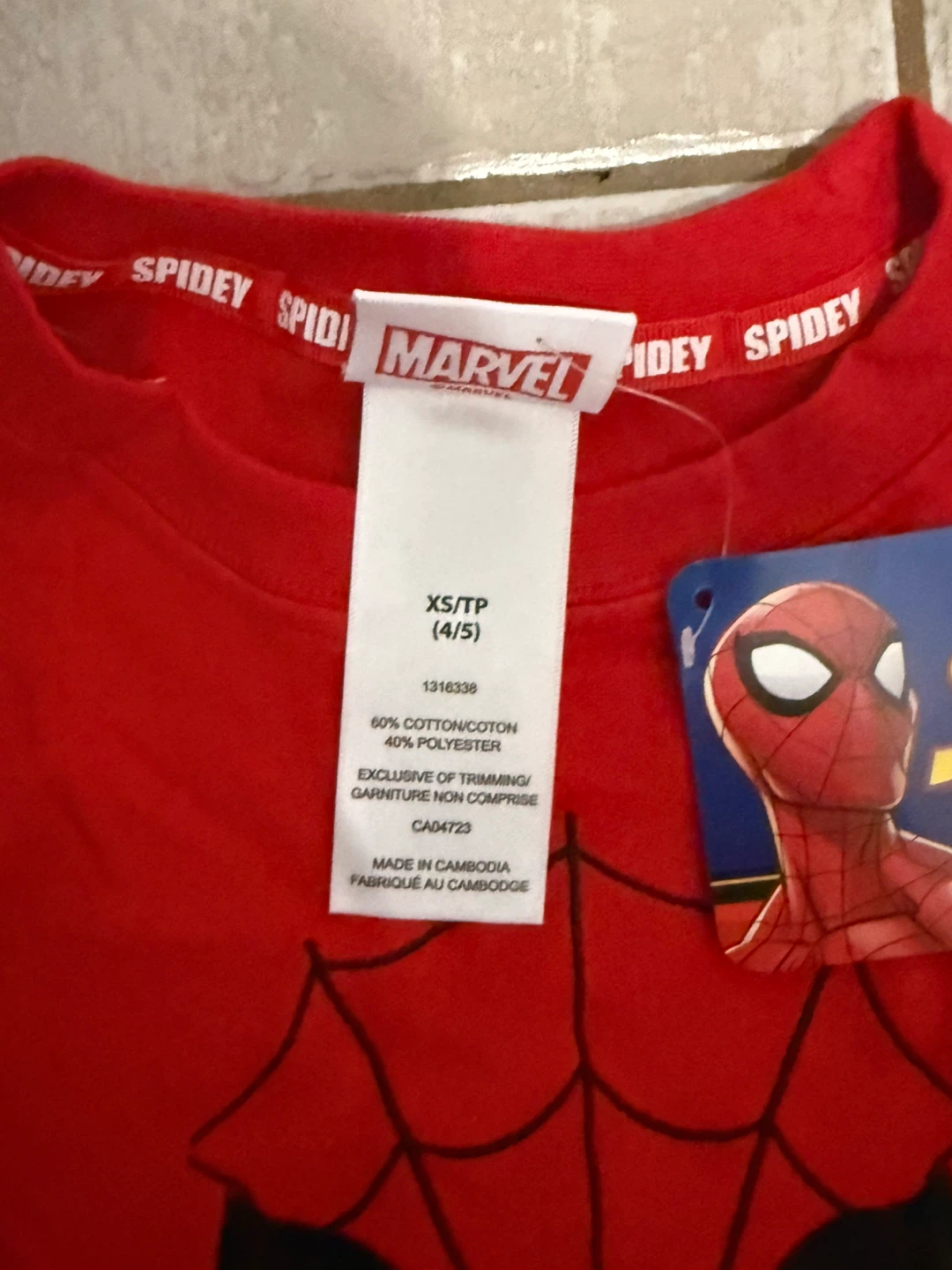 *Brand new, tags on!* Spiderman top/bottom Set Size XS (4/5) - photo 2