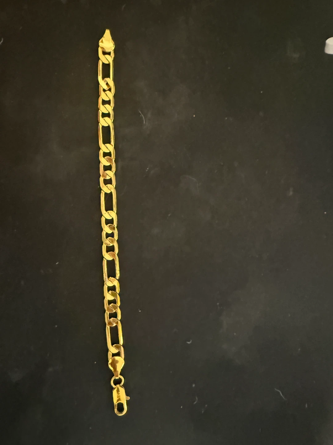 18K Gold Figaro Bracelet 10grams - photo 2