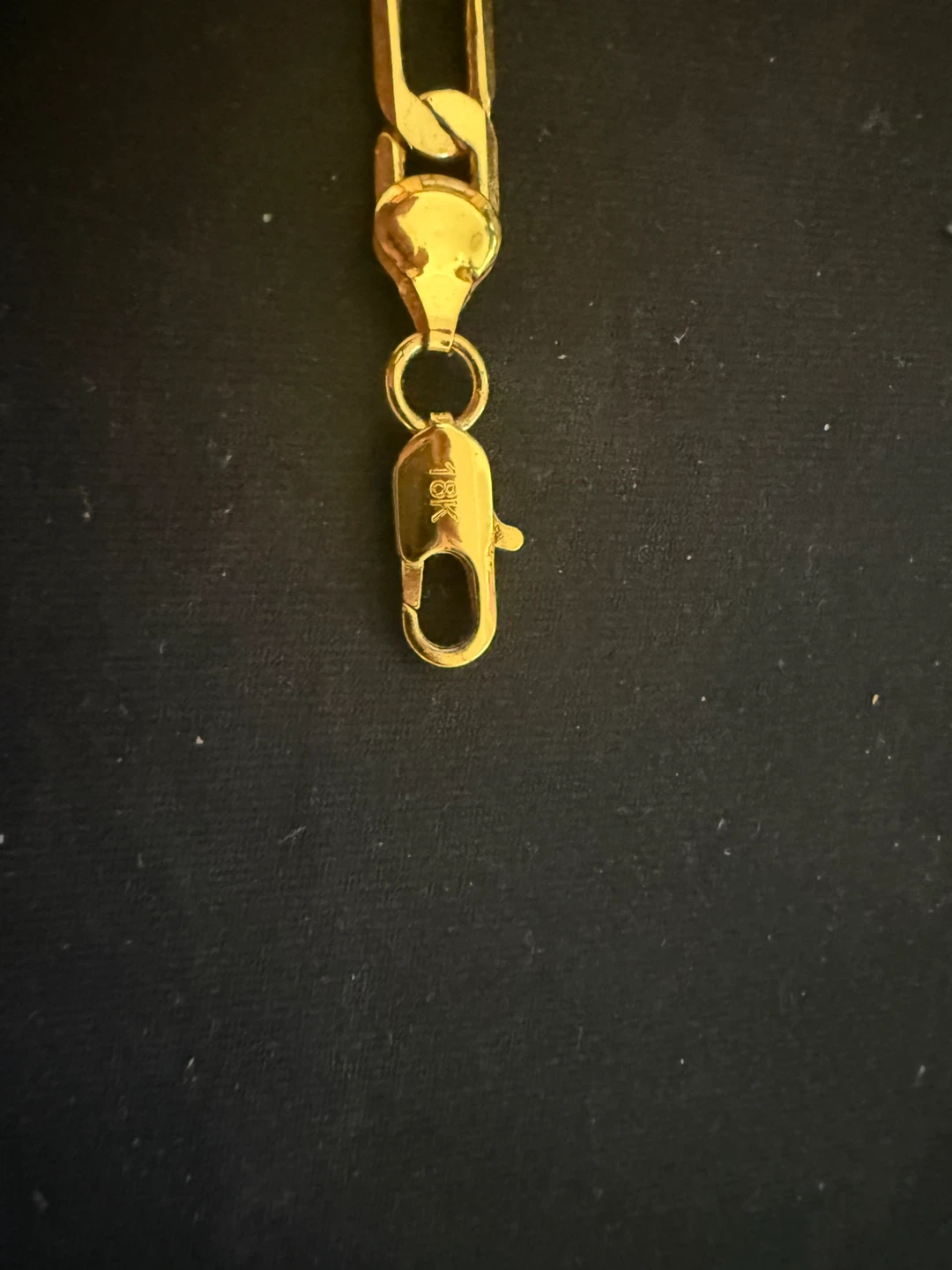 18K Gold Figaro Bracelet 10grams
