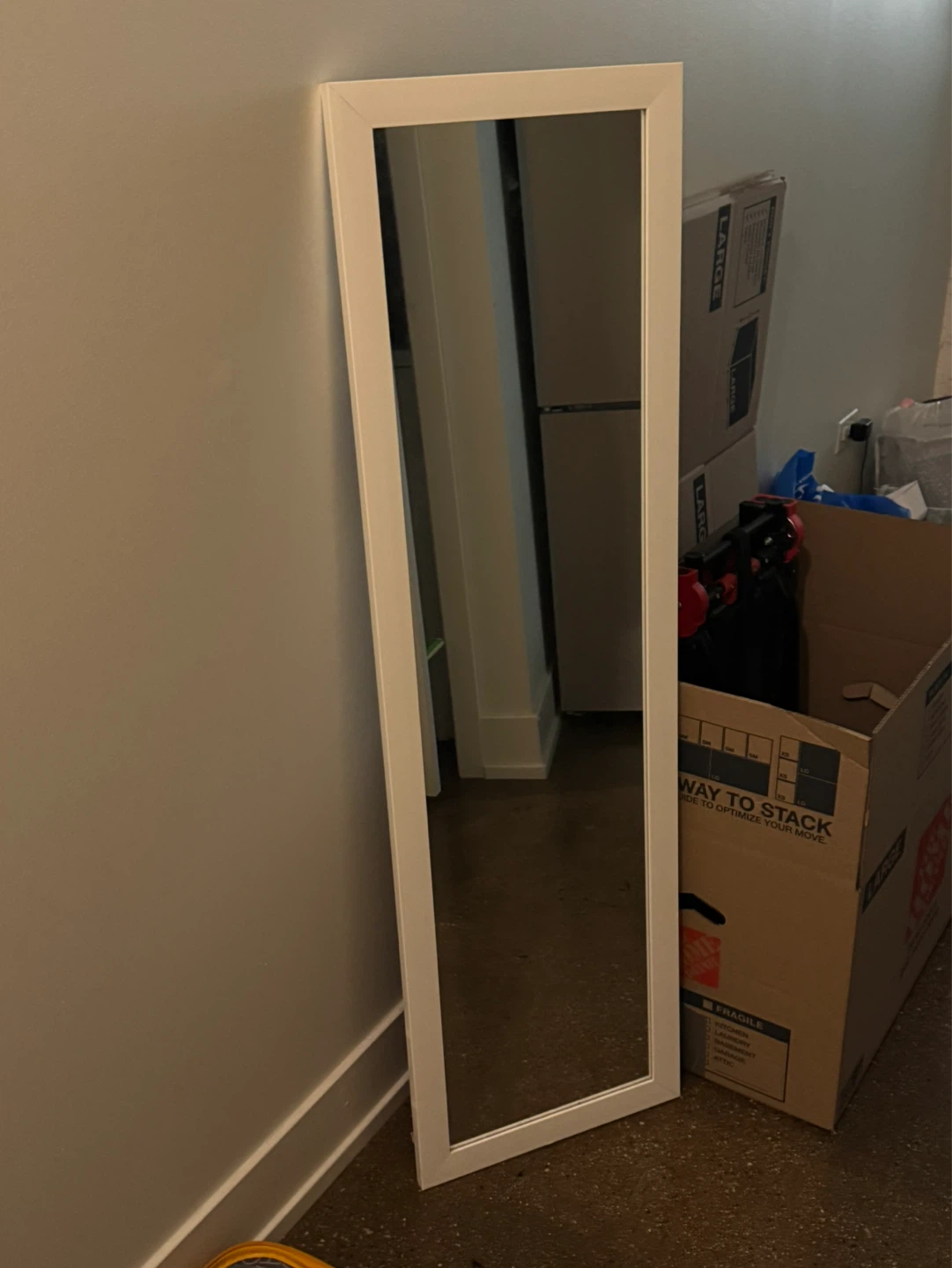[Moving Sale] Target Over-the-Door Mirror (White) - photo 2