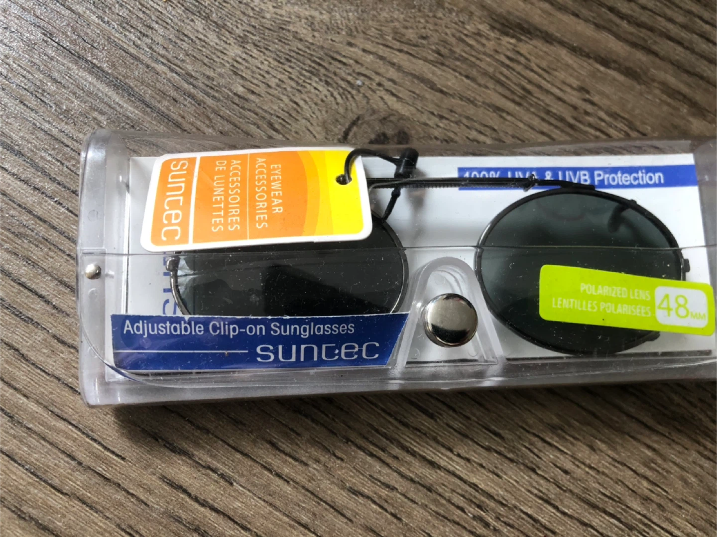 Suntec Adjustable Clip-On Sunglasses - Polarized Lens