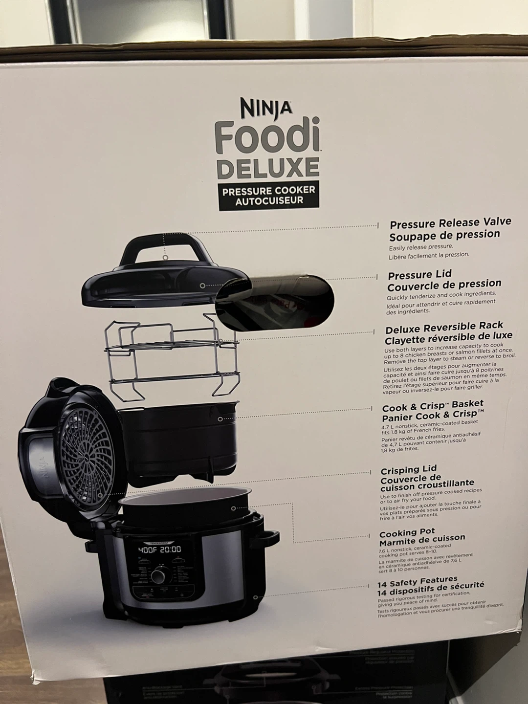 Ninja Foodi Deluxe 1760-Watt Pressure Cooker with Crisping Lid - photo 3