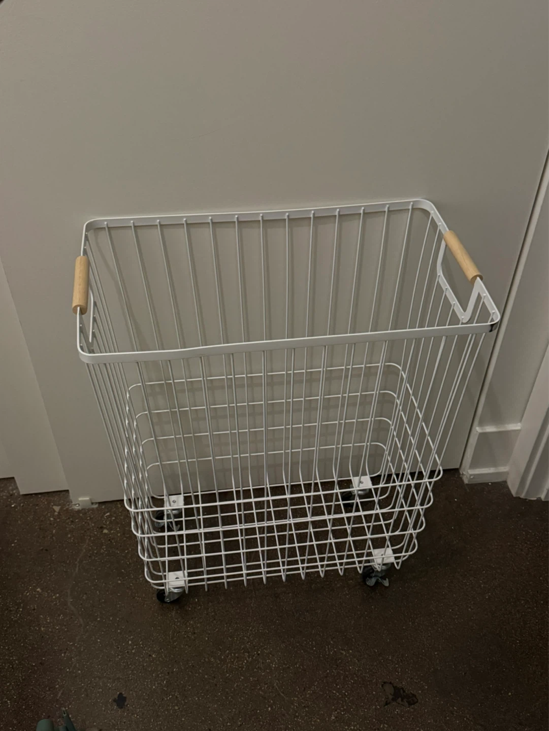 [Moving Sale] Brightroom Wire Rolling Laundry Hamper - photo 2