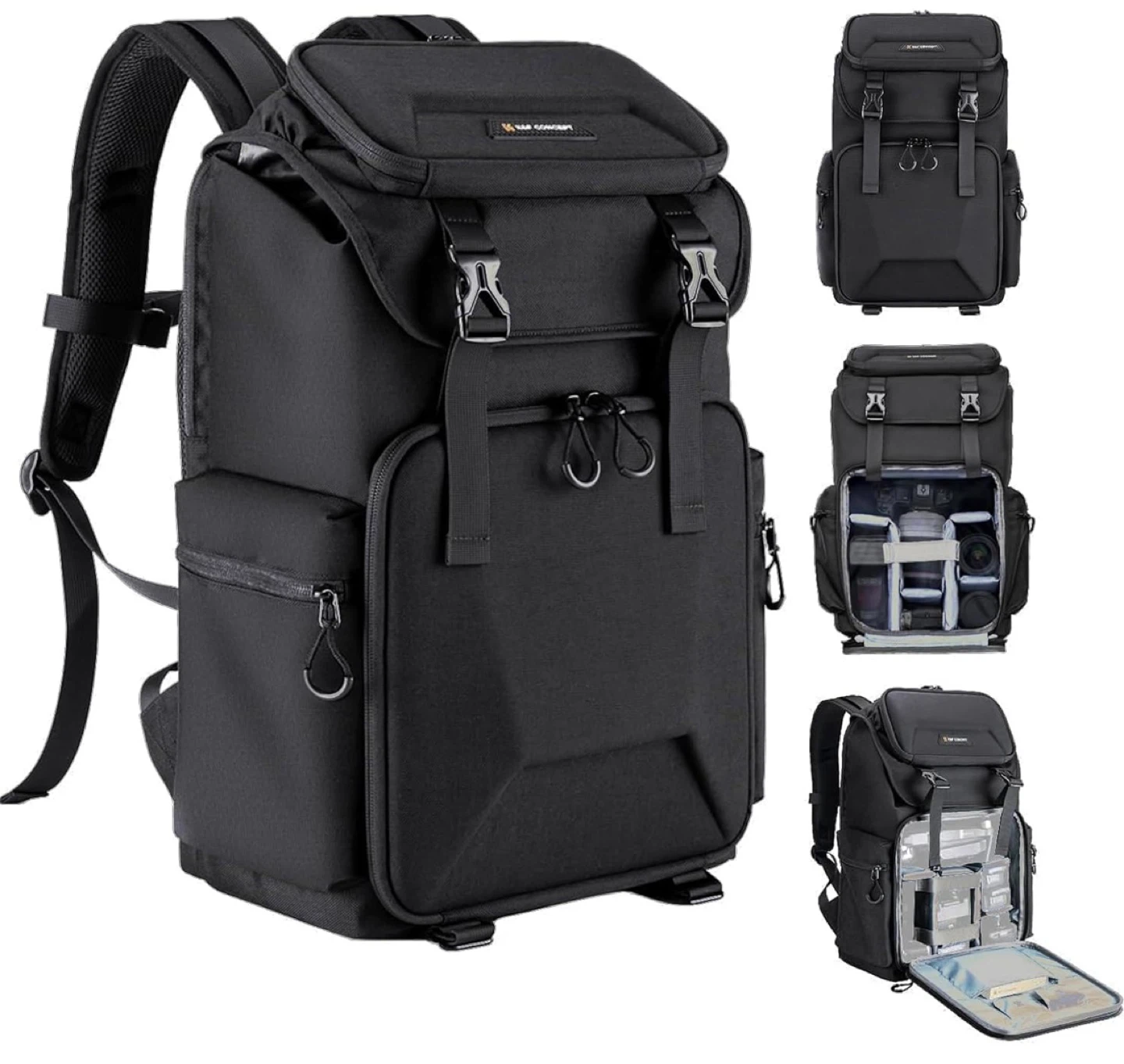 K&F CONCEPT Hard Shell large Camera Backpack+Rain Cover