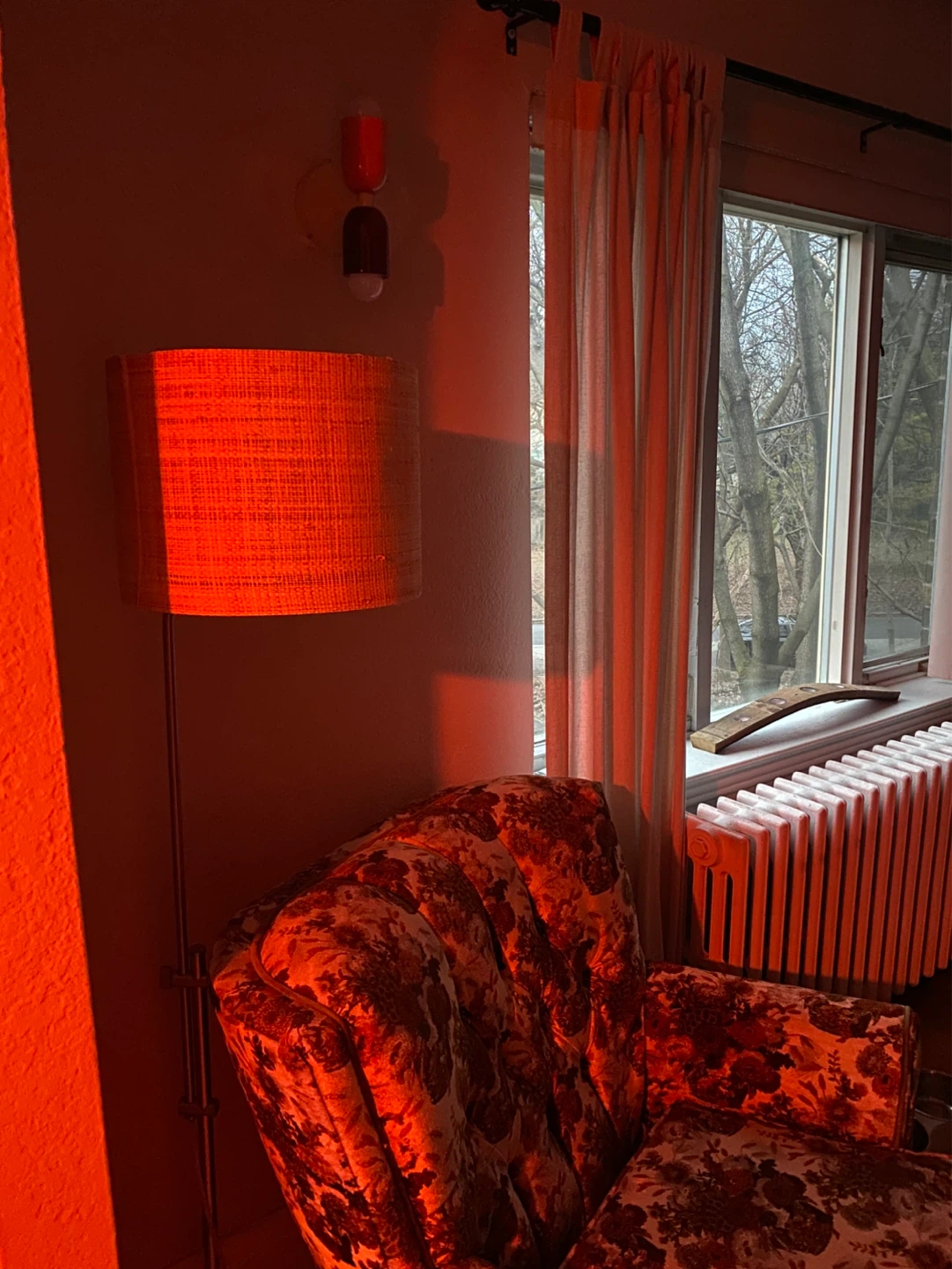 Floor Lamp with Woven Shade - photo 4