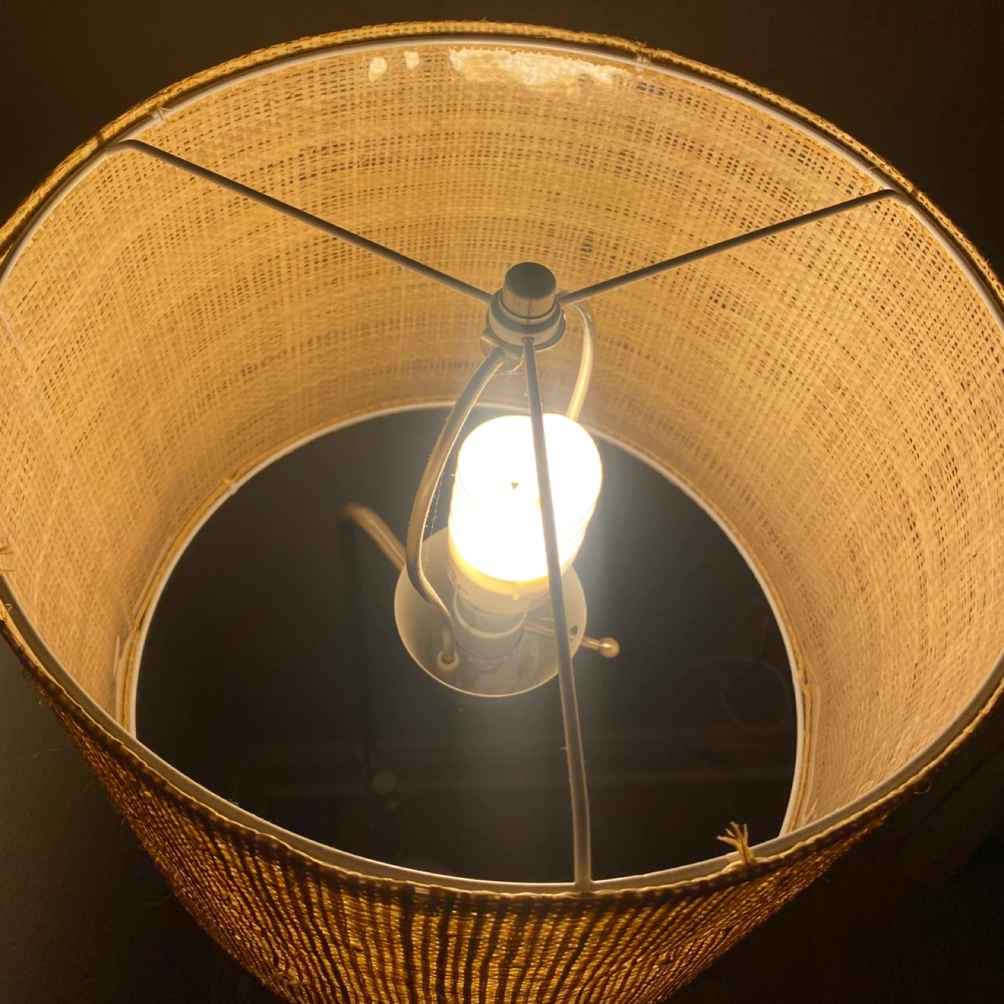 Floor Lamp with Woven Shade - photo 3