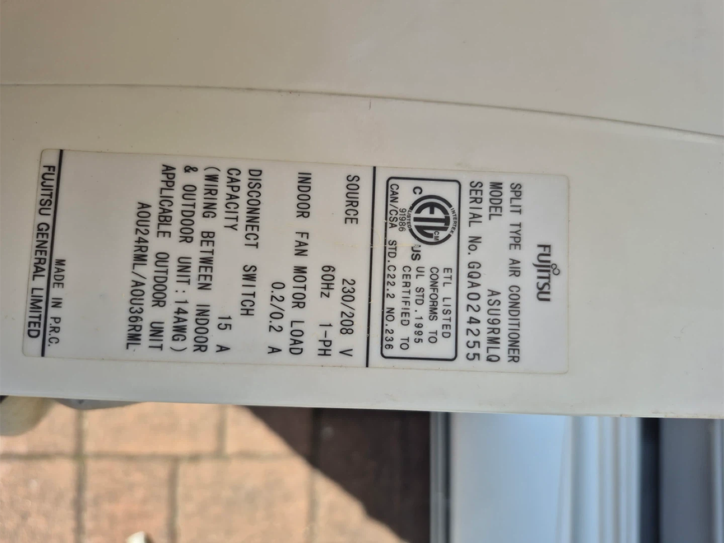 Fujitsu Halcyon Inverter Split Type Air Conditioner - photo 3