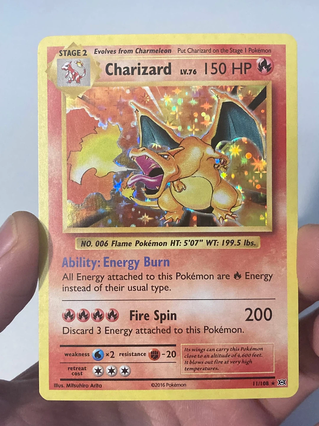 Evolutions charizard holo