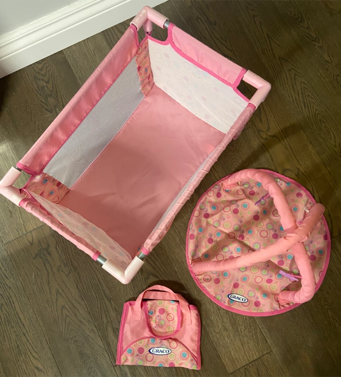 Graco Baby Doll 3-Pc Play Set: Playpen, Bag & Activity Gym - photo 2