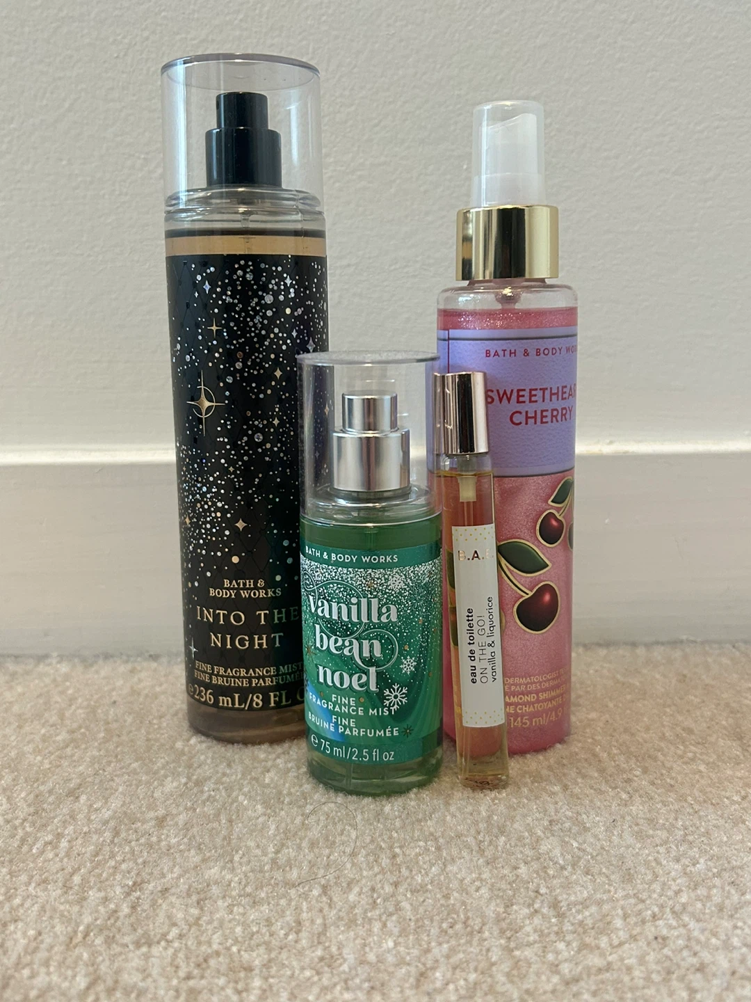 Body mists and perfumes