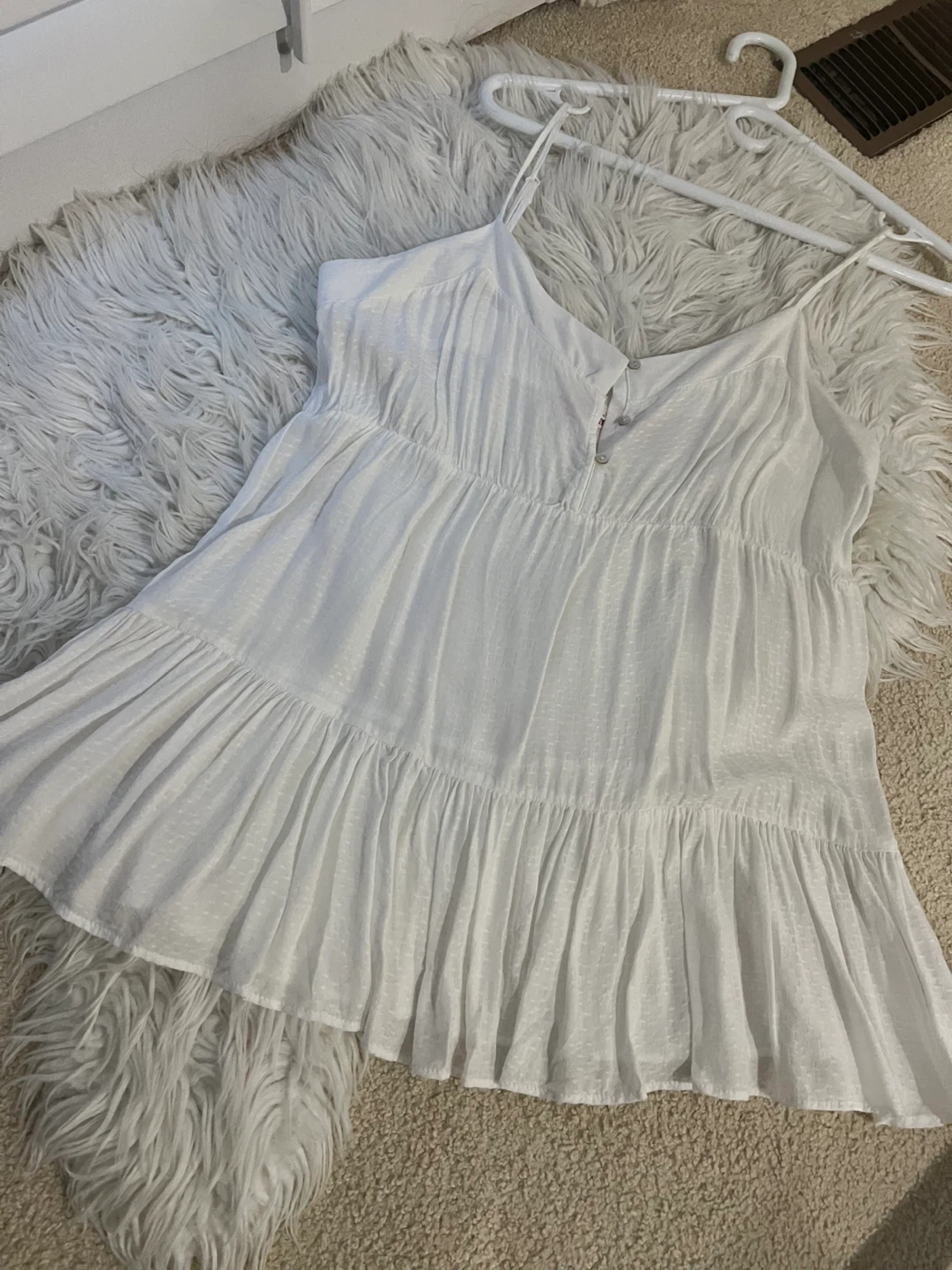 La Vie en Rose White Camisole Top