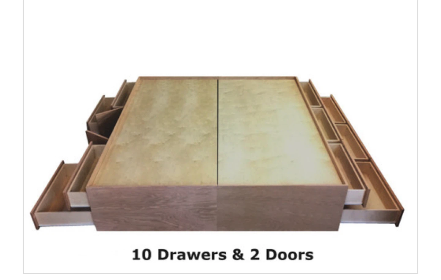 Storage Bed - by Gothic Cabinet Craft