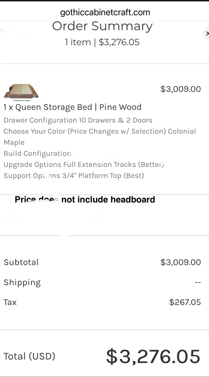 Storage Bed - by Gothic Cabinet Craft - photo 2