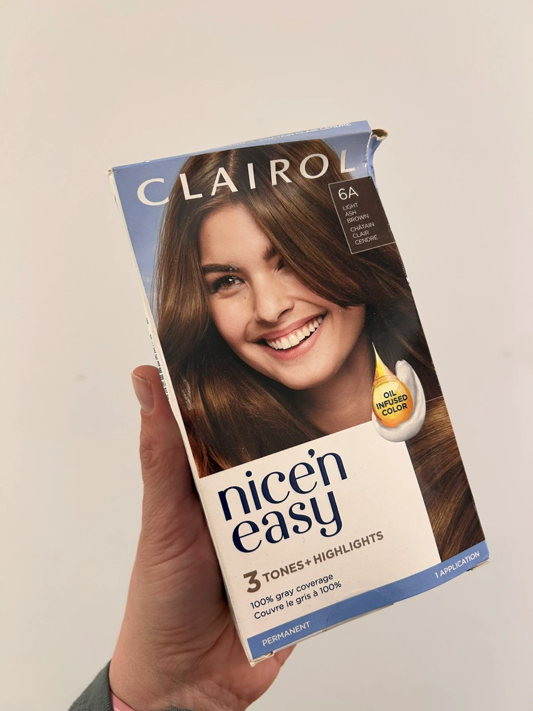 Clairol Nice 'n Easy 6A Light Ash Brown Hair Colour